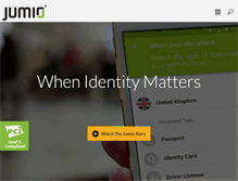 Tablet Screenshot of jumio.com